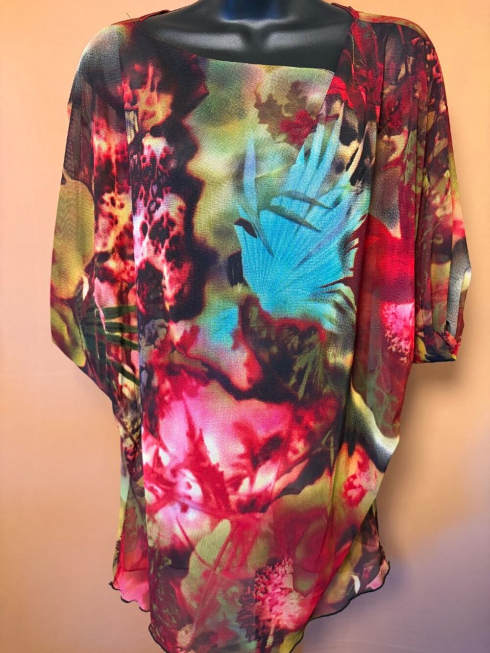 Luna Luz Tropical Floral Tunic - Size S